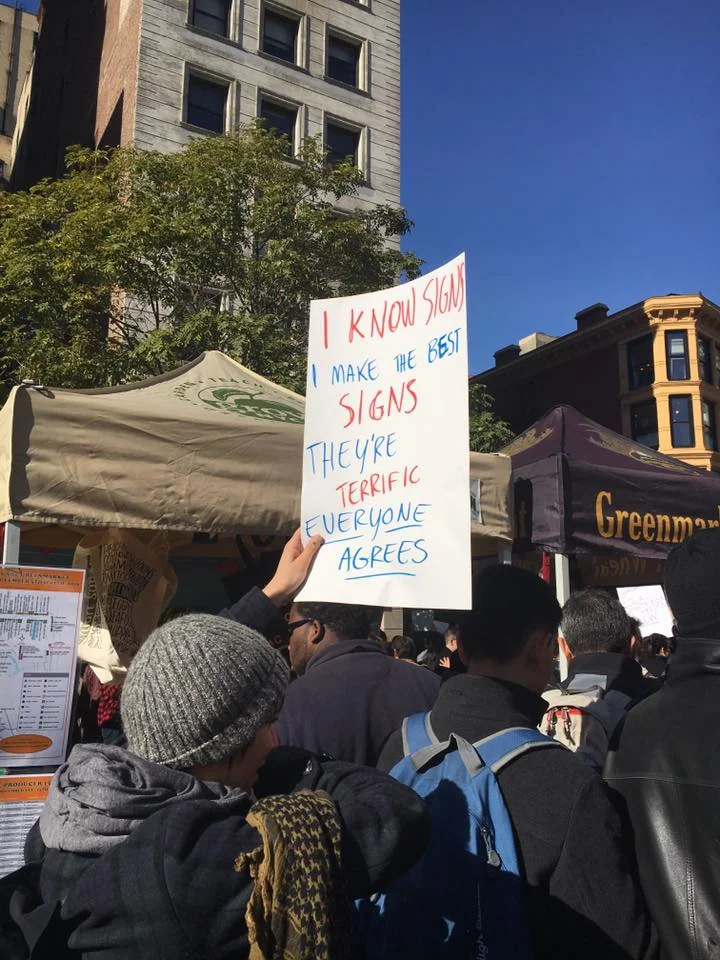 One my favorite Trump protest signs.