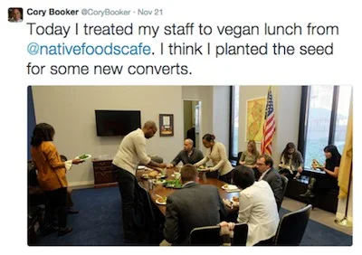 In addition to hating lower drug prices, the man's a vegan! Unacceptable.