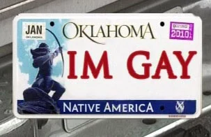Close approximation of Senator McCoy's license plate.