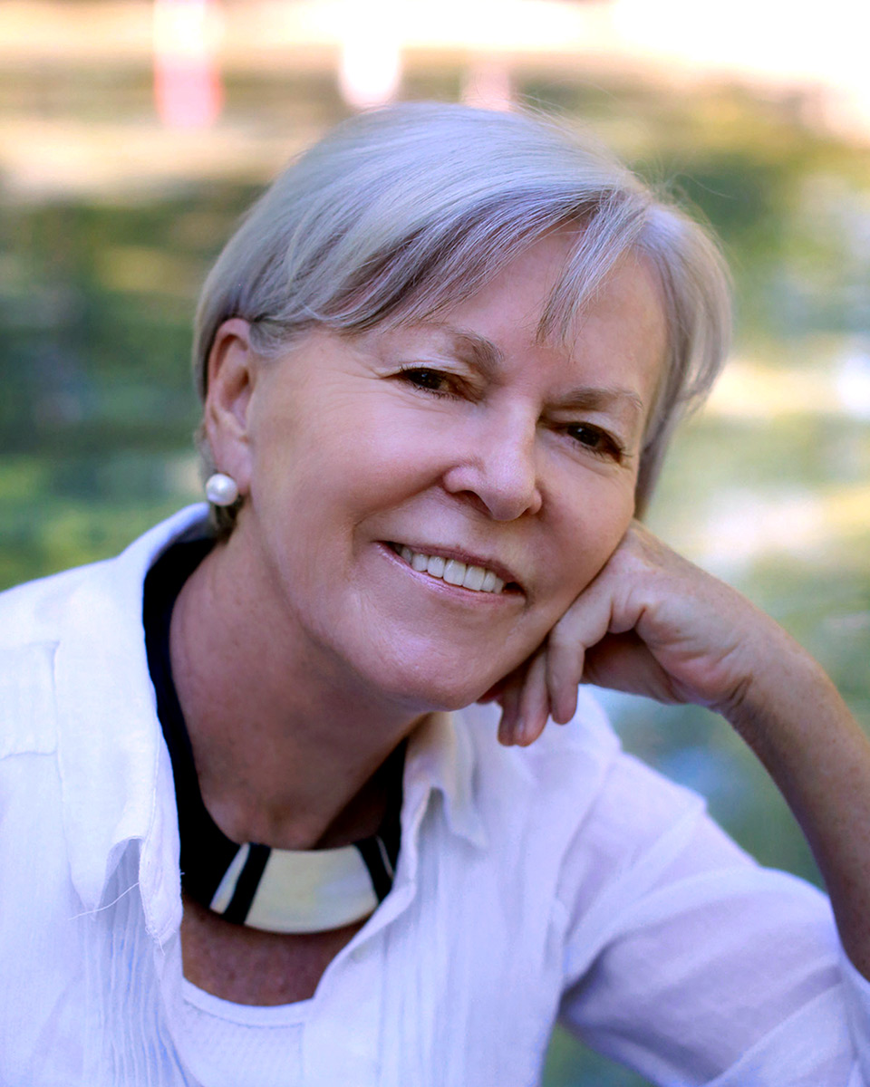 The author at her home in Maine