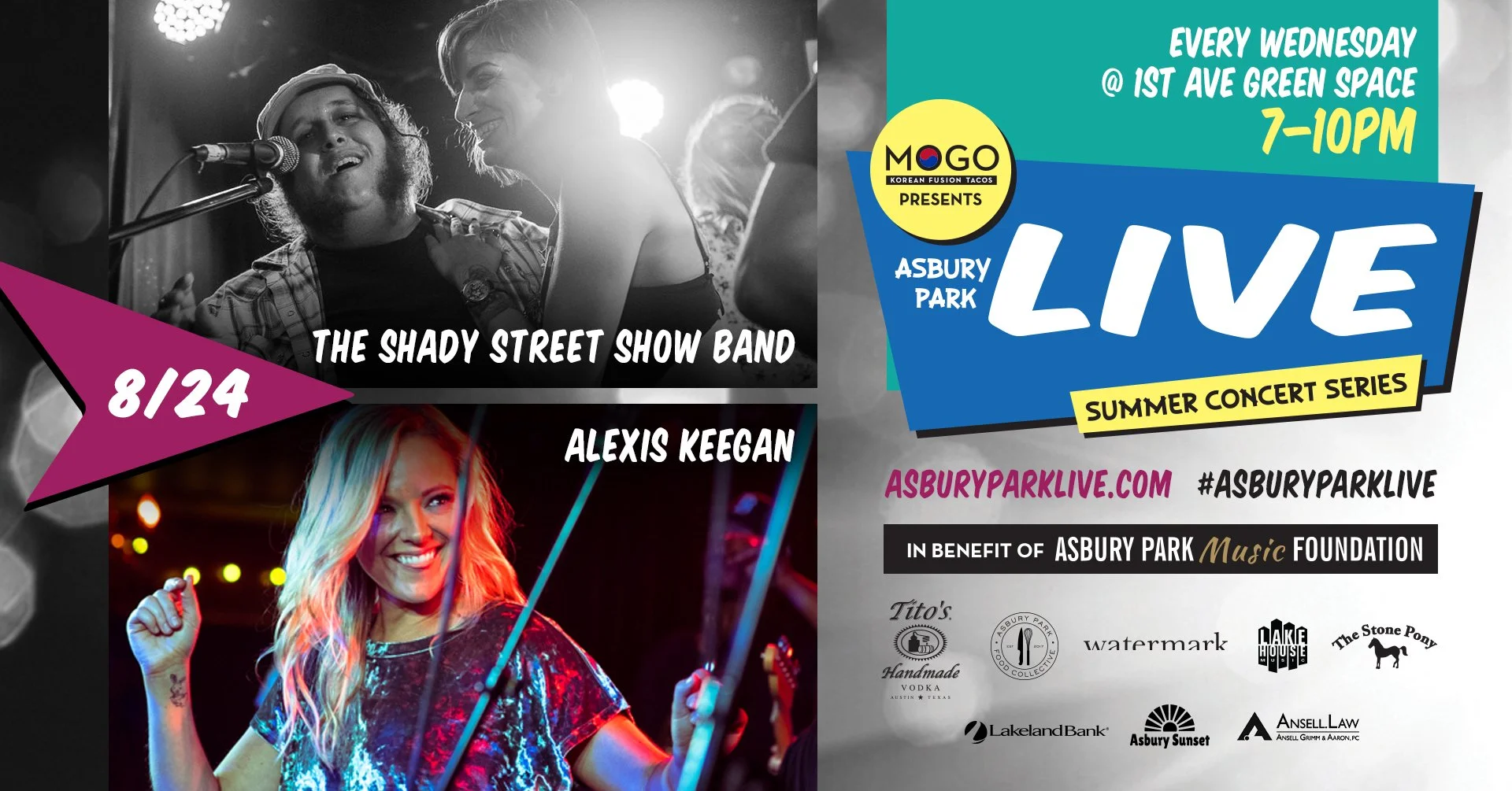 8/24 - The Shady Street Show Band + Alexis Keegan