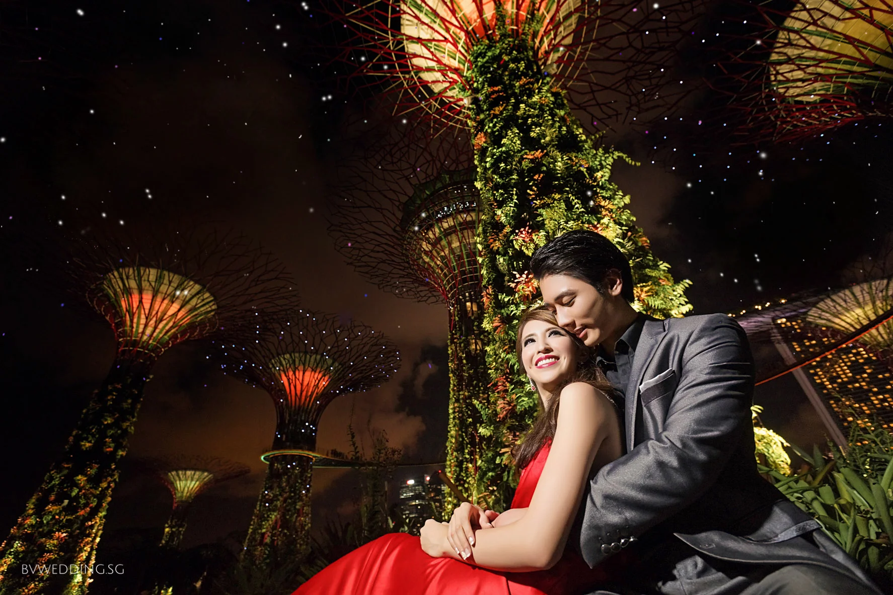 Singapore Wedding Photography garden by the bay