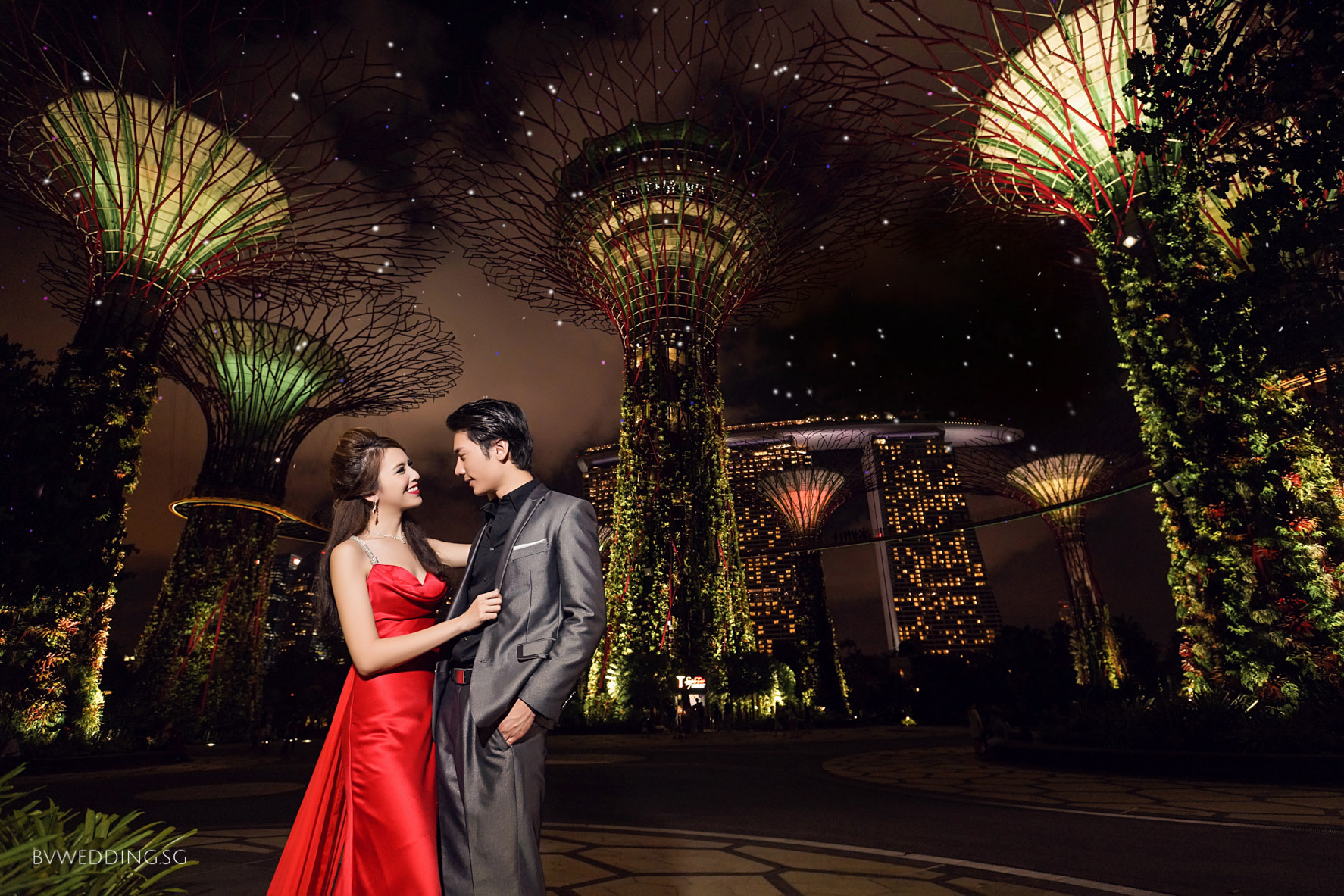 Singapore Wedding Photography garden by the bay