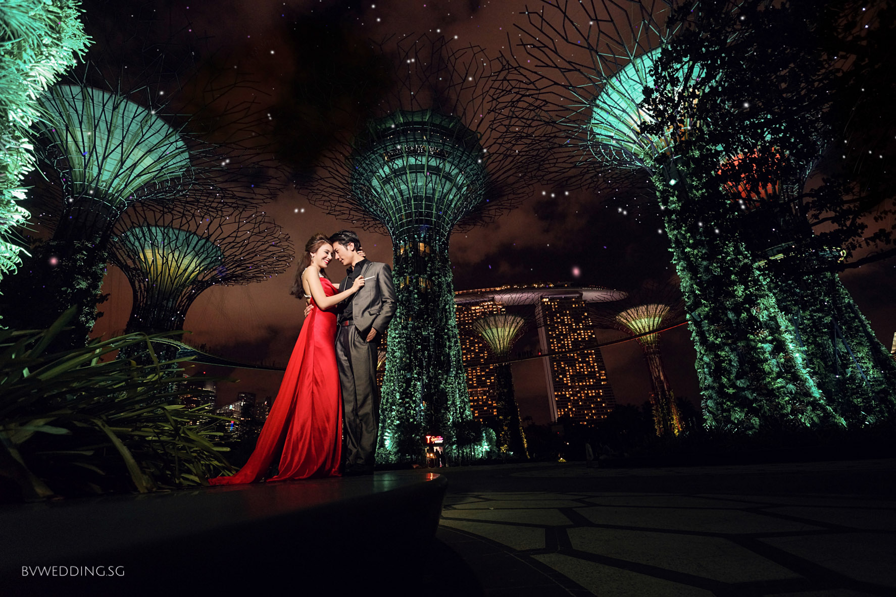 Singapore Wedding Photography garden by the bay