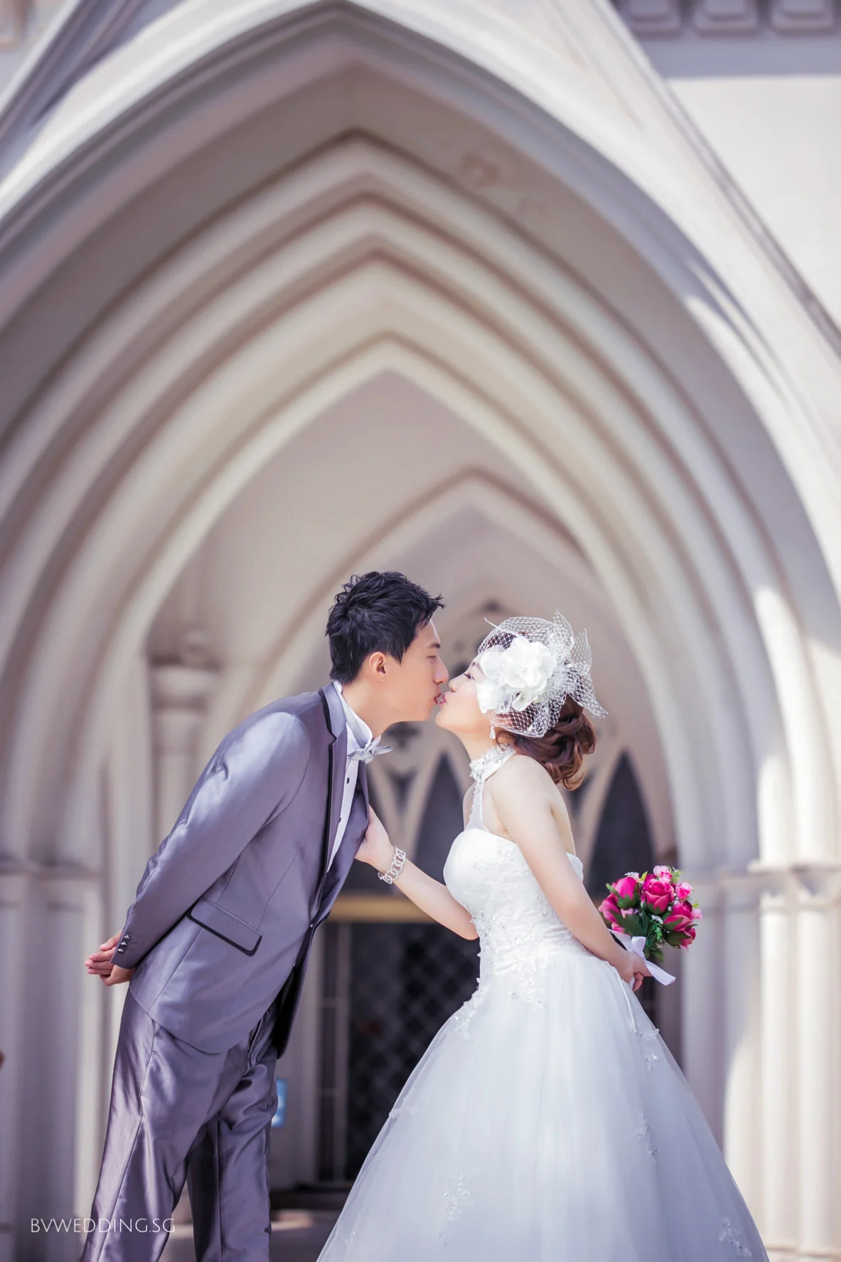 pre-wedding photoshoot at St.Andrew's Cathedral