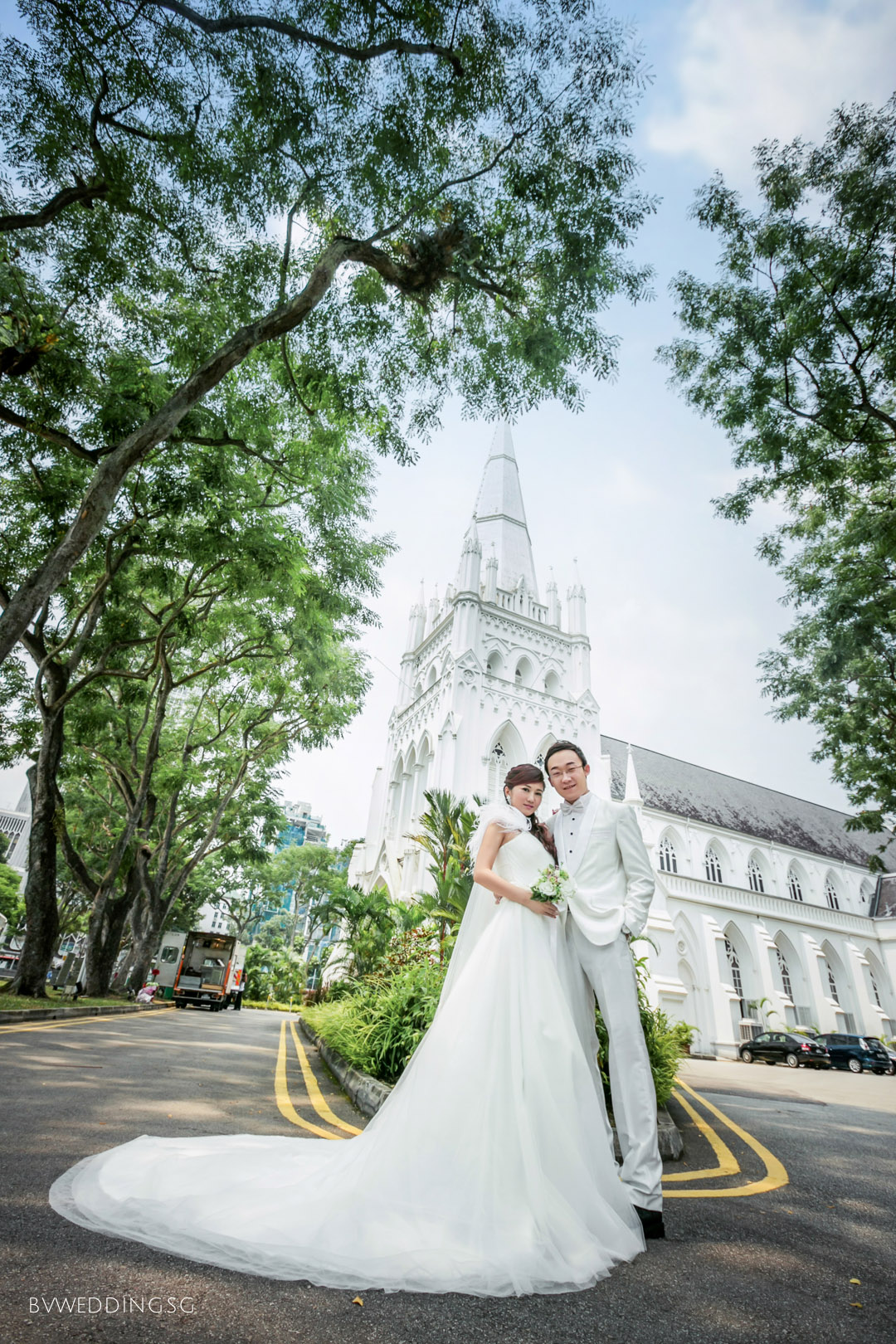 Pre-wedding Photoshoot at St.Andrew's Cathedral