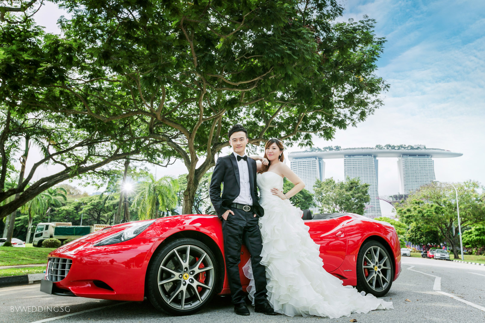 Pre-wedding Photoshoot with Ferrari
