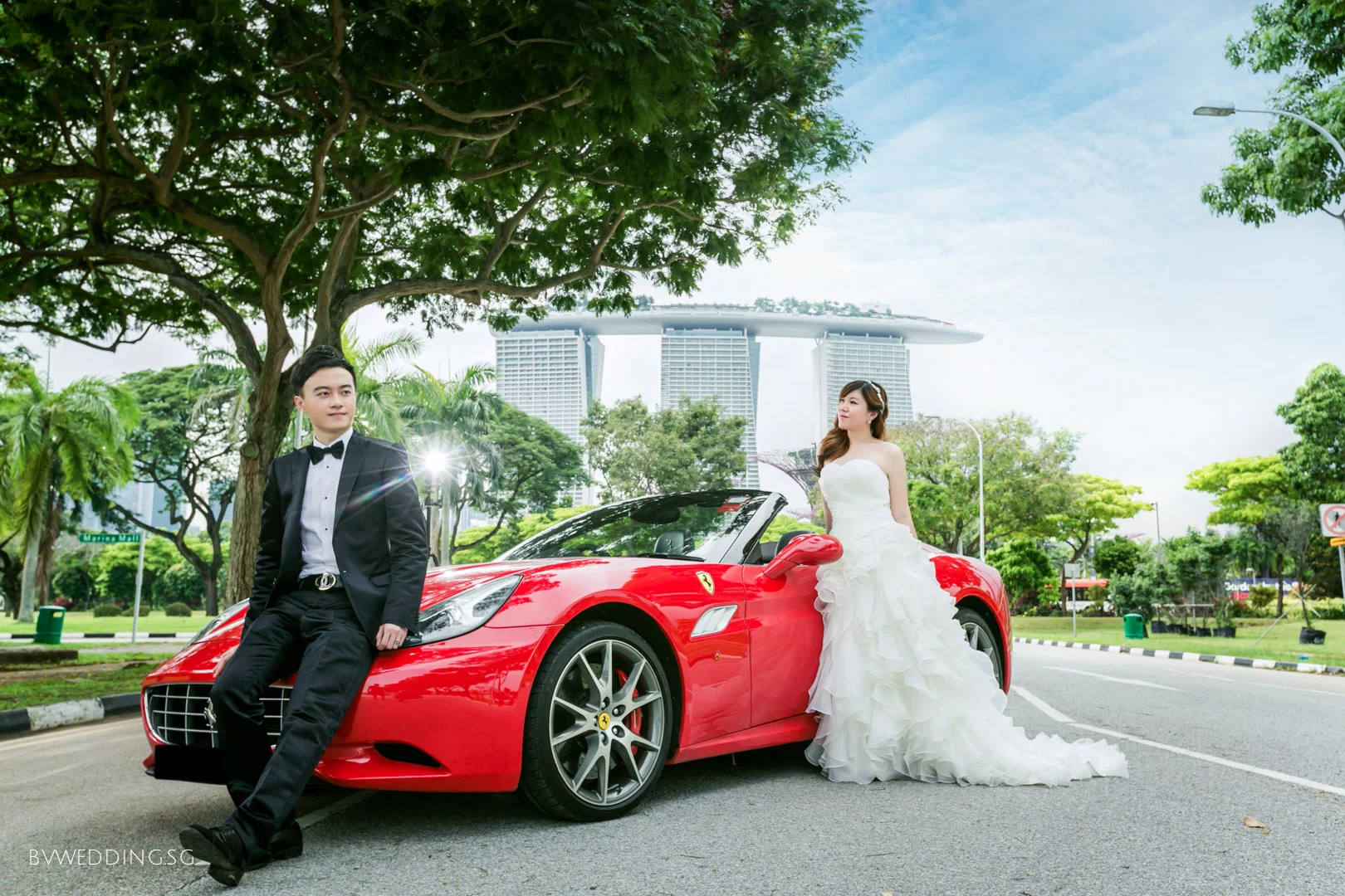 Pre-wedding Photoshoot with Ferrari