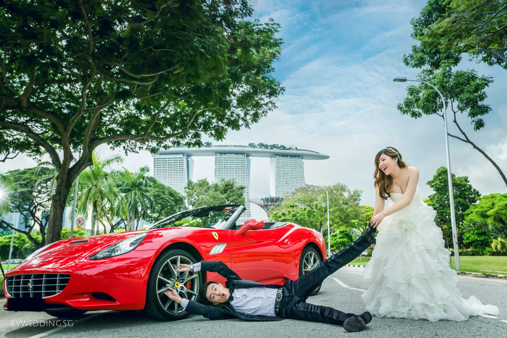 Pre-wedding Photoshoot with Ferrari