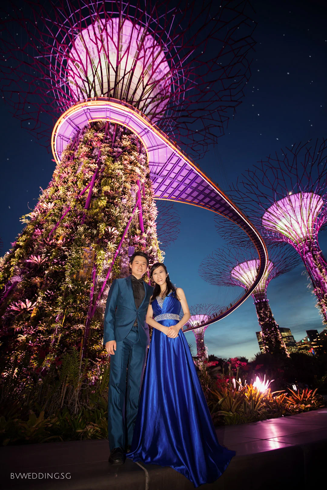 Pre-wedding Photoshoot at gardens by the Bay
