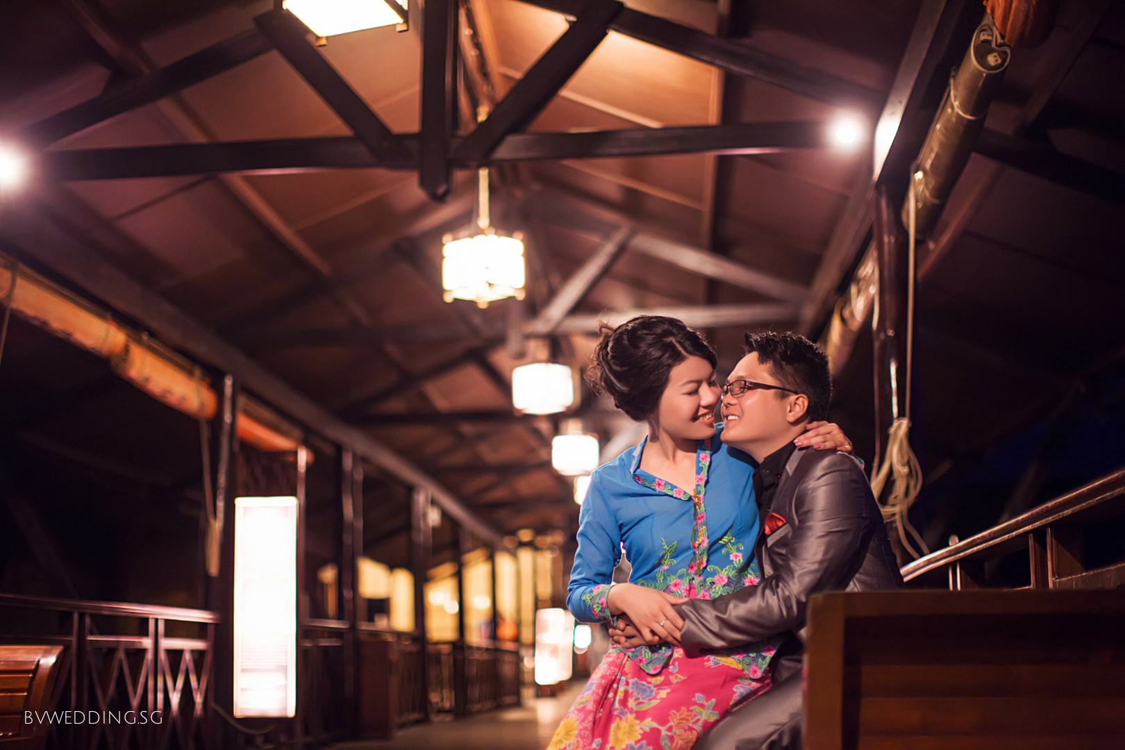 Pre-wedding photoshoot at Bintan Island Peranakan style