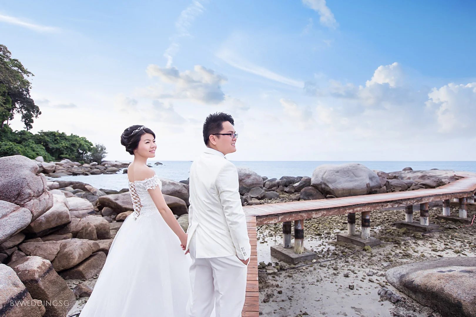 Pre-wedding photoshoot at Bintan Island Beach