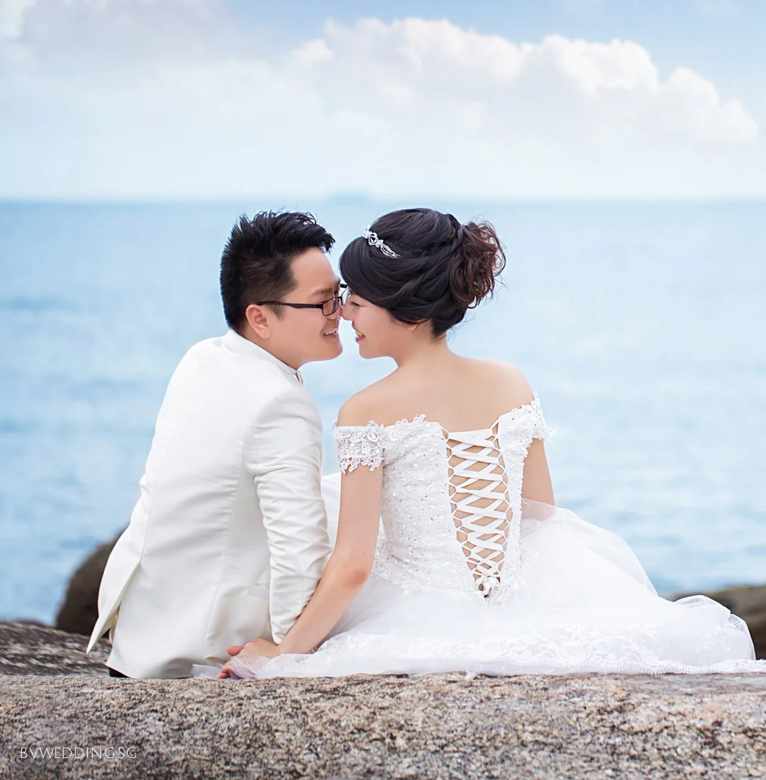 Pre-wedding photoshoot at Bintan Island Beach