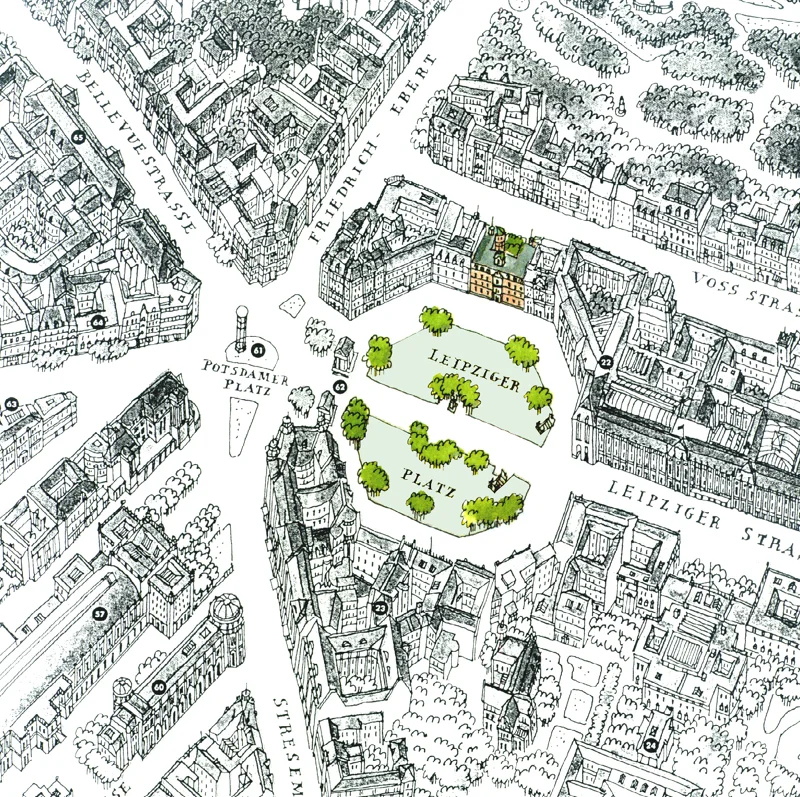 Mosse Palais Berlin Site Plan by HDS Architecture