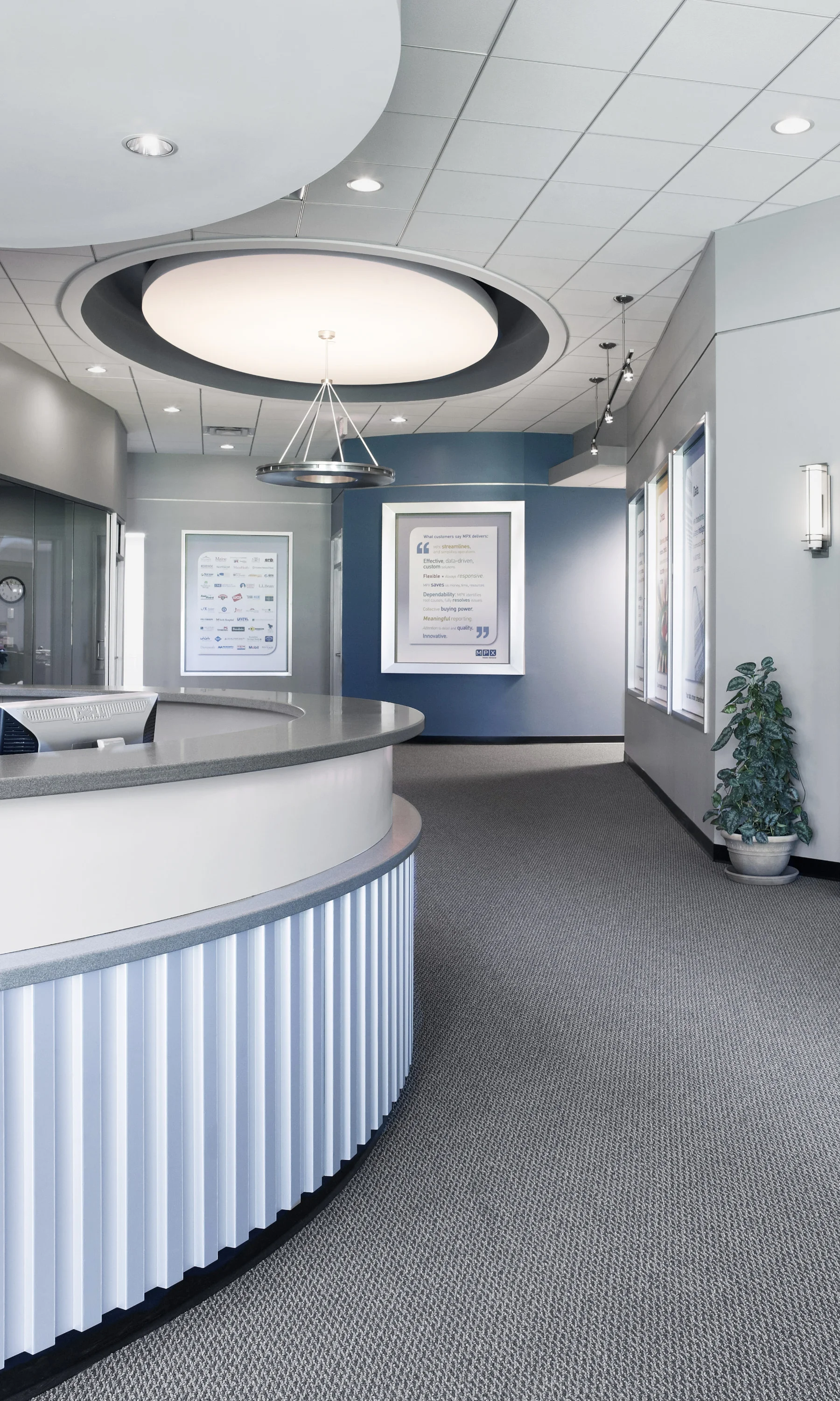 MPX Corporate Headquarters Lobby by HDS Architecture