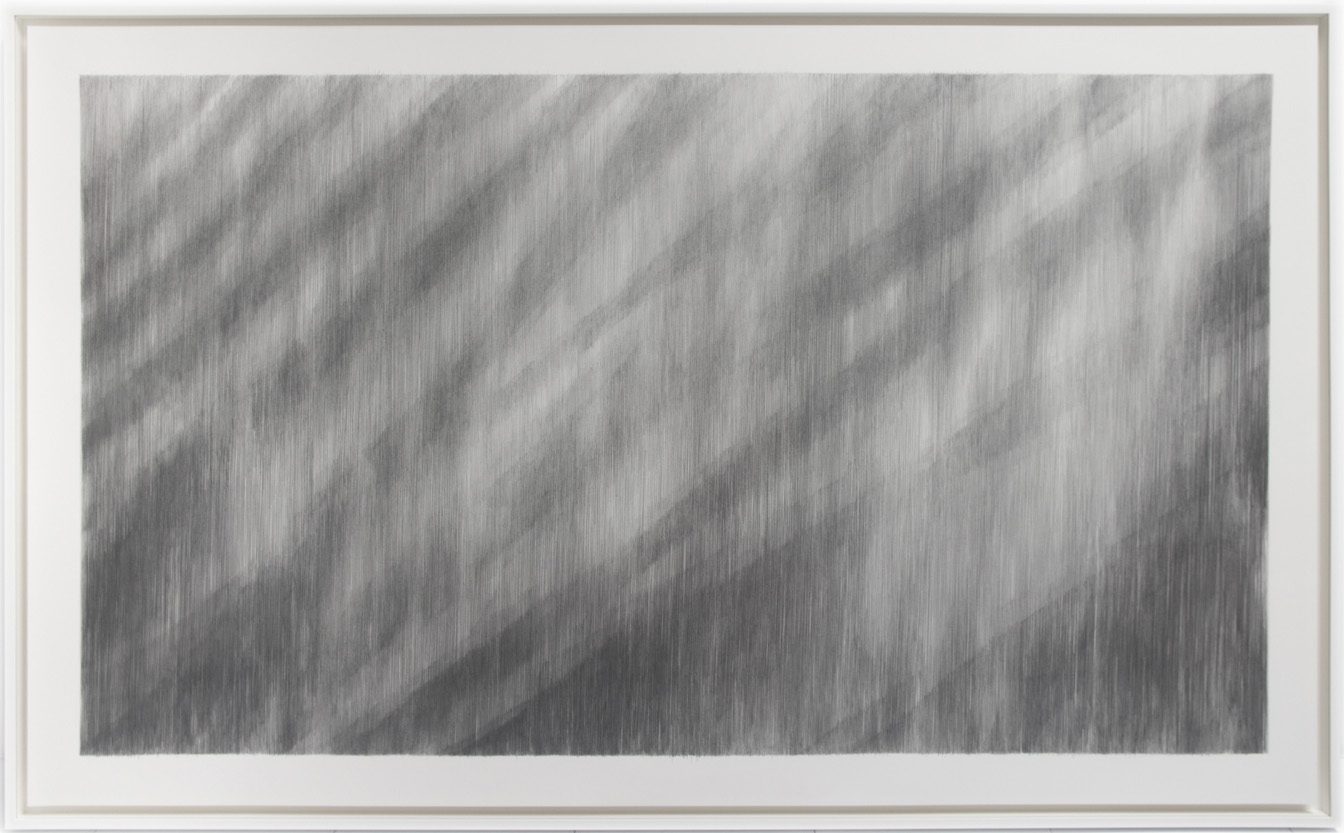 Aboutlessness, 2015, 41 x 66.5 inches framed, lead, paper
