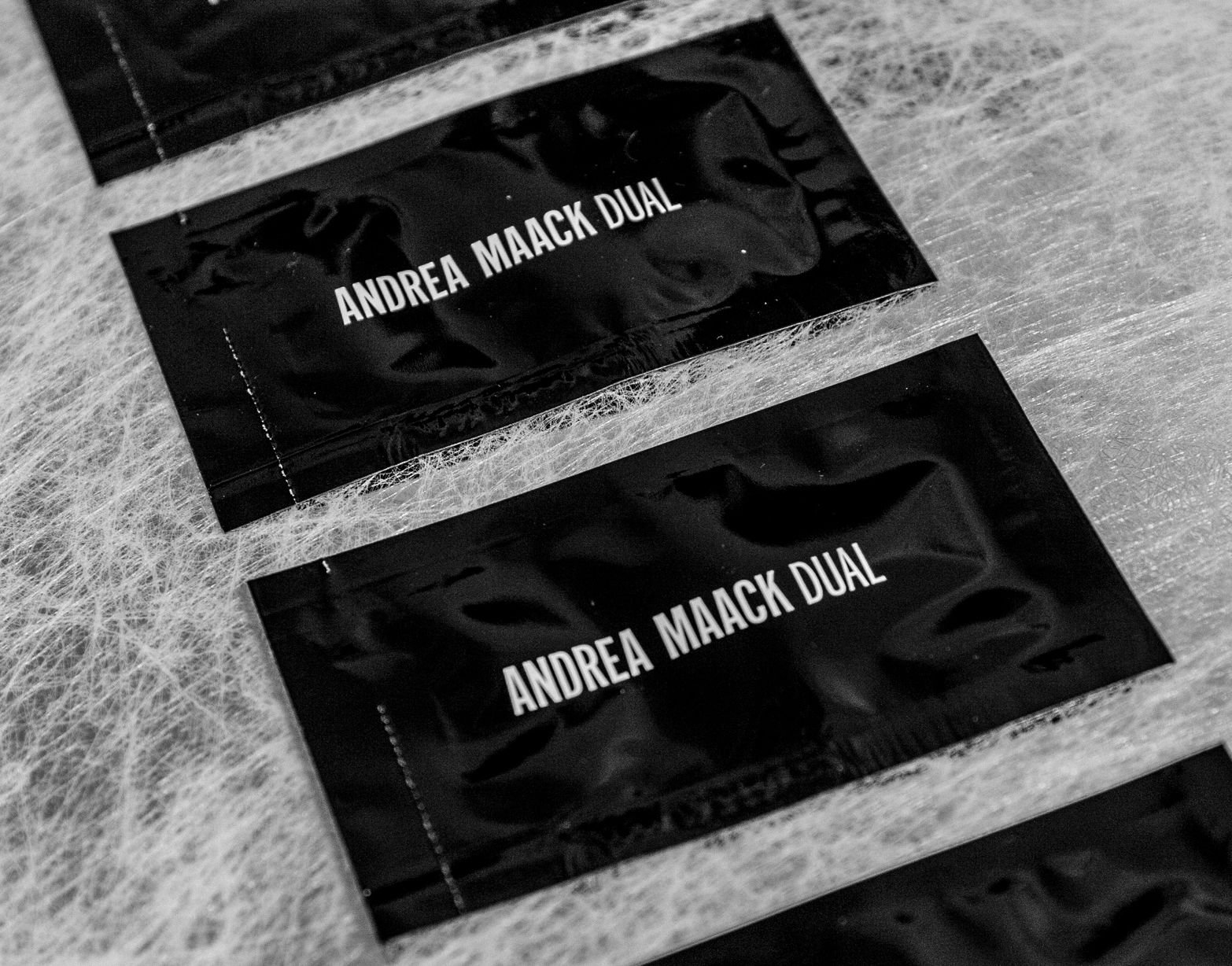 Andrea Maack, Dual, 2015, multi-media installation, video, sound, Dual scent, confetti, Limited edition video, sound and perfume; edition of 20, includes: video with sound on USB and 50ML Dual perfume, in box with screen printed sleeve