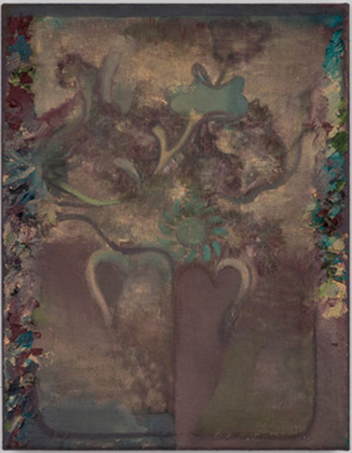 Aaron Weldon, European Flower Arrangement, 2015, 17 x 13 inches, oil on linen