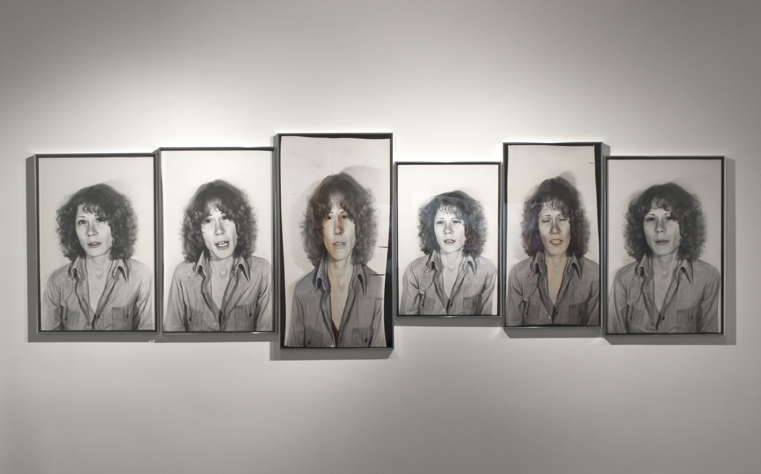 Are You Talking To Me (Set 5), 1978-79, sequence of 6 works, approx. 44 x 141.5 inches, silver gelatin prints, with tinted photo oil