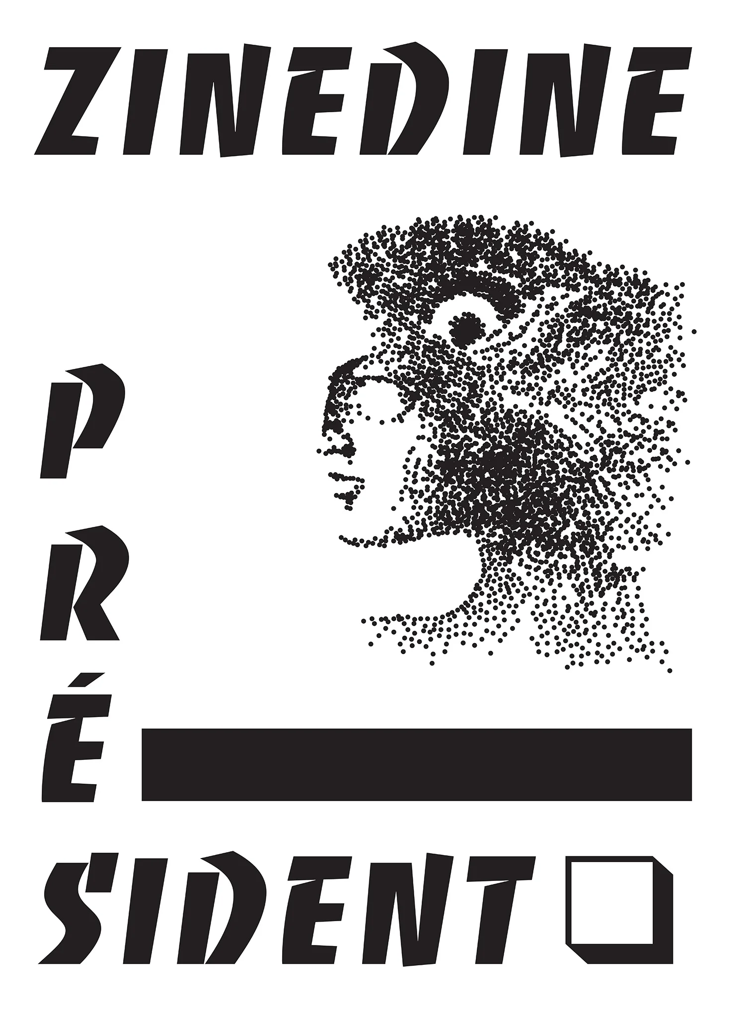 Åbäke, Attenborough for Prime Minister , 2011 A meeting of politics and football. Referencing the Marseille native, Zinédine Zidane, the poster also incorporates a Marianne (the representation of the French state), based on a design by Excoffon which was intended for postage stamps but never put into production. The practice of the symbolic figure of the Marianne being based on real people has lead to instances of Laetitia Casta, Catherine Deneuve or Brigitte Bardot being used as models for busts in town halls.