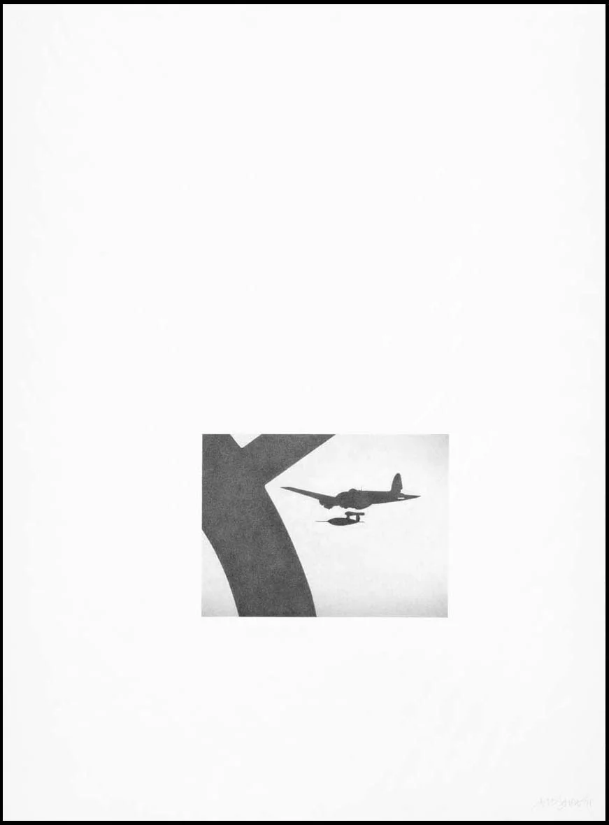 Doodlebug (V-1 Flying Bomb), 2011, Image Size: 6 11/16 x 9 inches, Paper Size: 30 x 22 inches, graphite on handmade paper