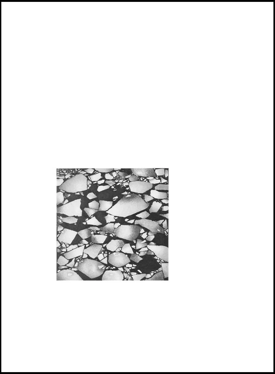 Implosion on Land, 2010, Image Size: 9 x 9 inches, Paper Size: 30 x 22 inches, graphite on handmade paper