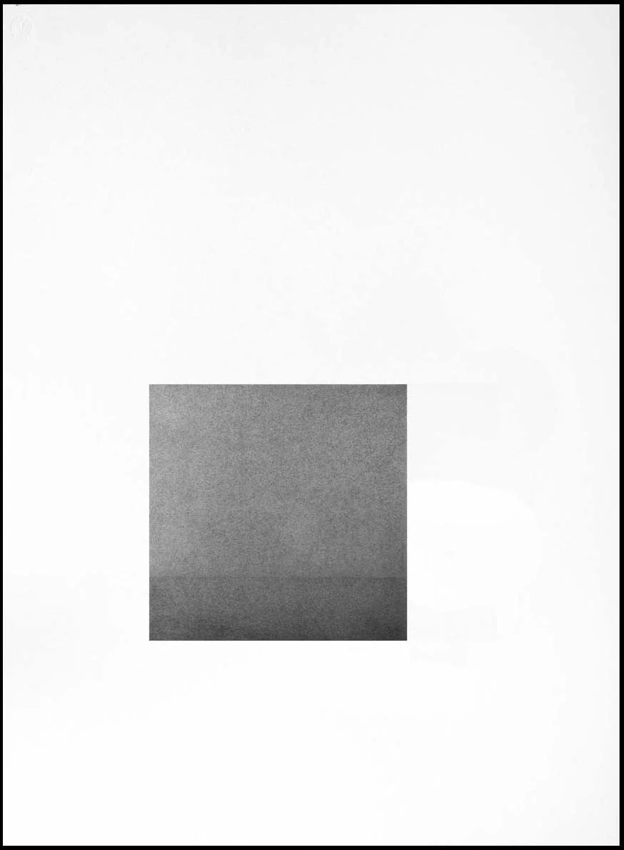 Fog at Sea, 2011, Image Size: 9 x 9 inches, Paper Size: 30 x 22 inches, graphite on handmade paper