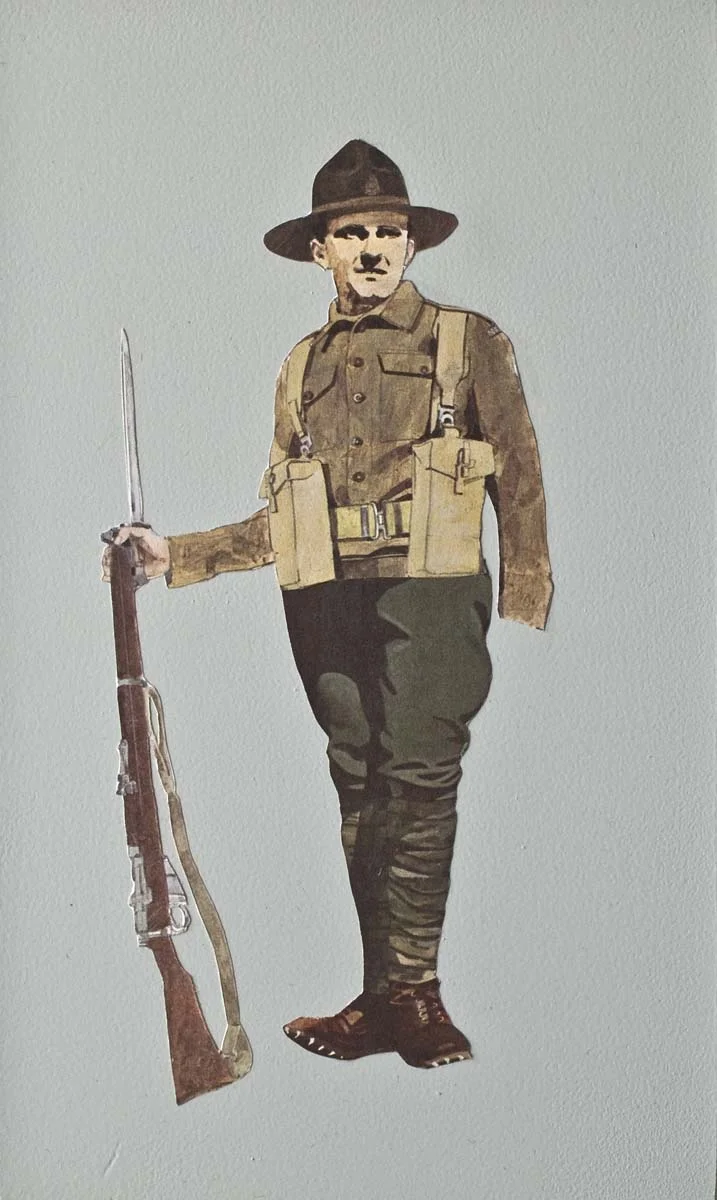 Turn Coat , 2011, 10 x 6 x 3/4 inches, collage, paint, MDF