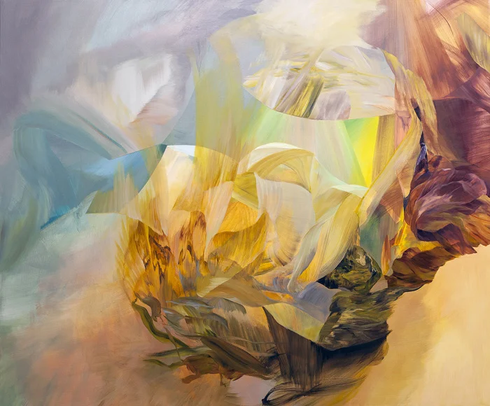 Melanie Authier Ground Seeker 2015 acrylic on canvas 60 x 72 in.