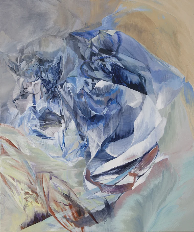 Melanie Authier Tourbillion 2017 acrylic on canvas 43 x 36 in.