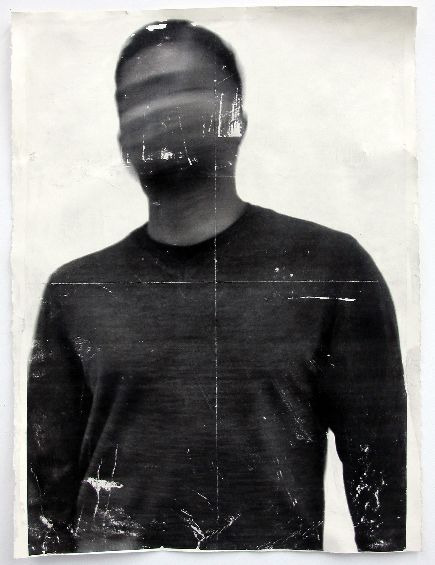 Blur 5 , 1/3 mixed media on paper, 30x22in., 2017