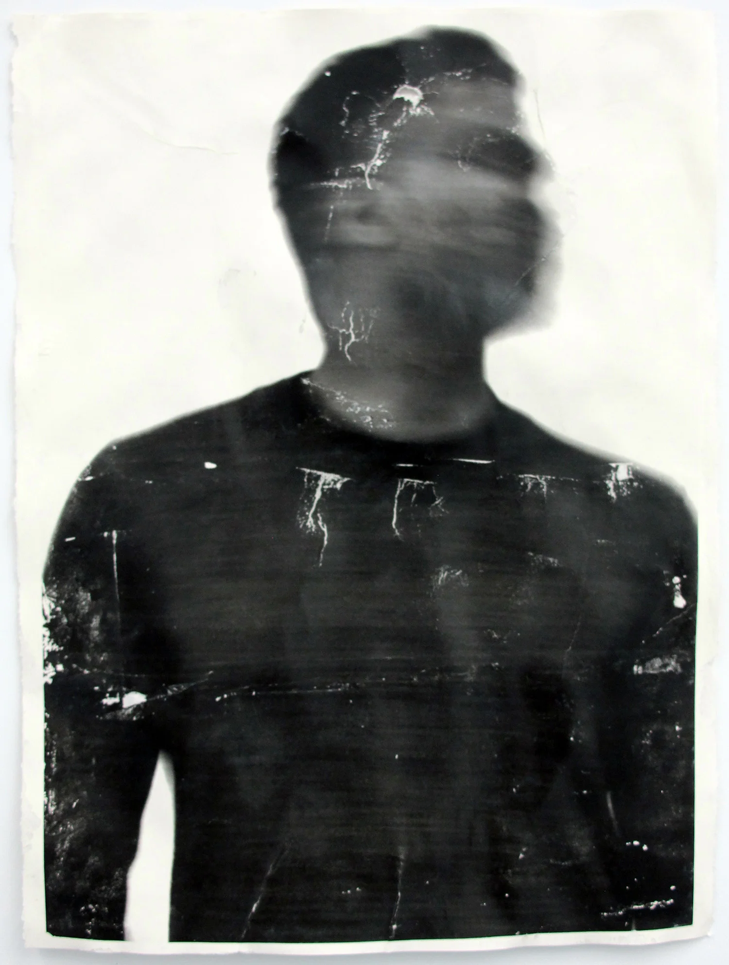 Blur 6 , 1/3 mixed media on paper, 30x22in., 2017
