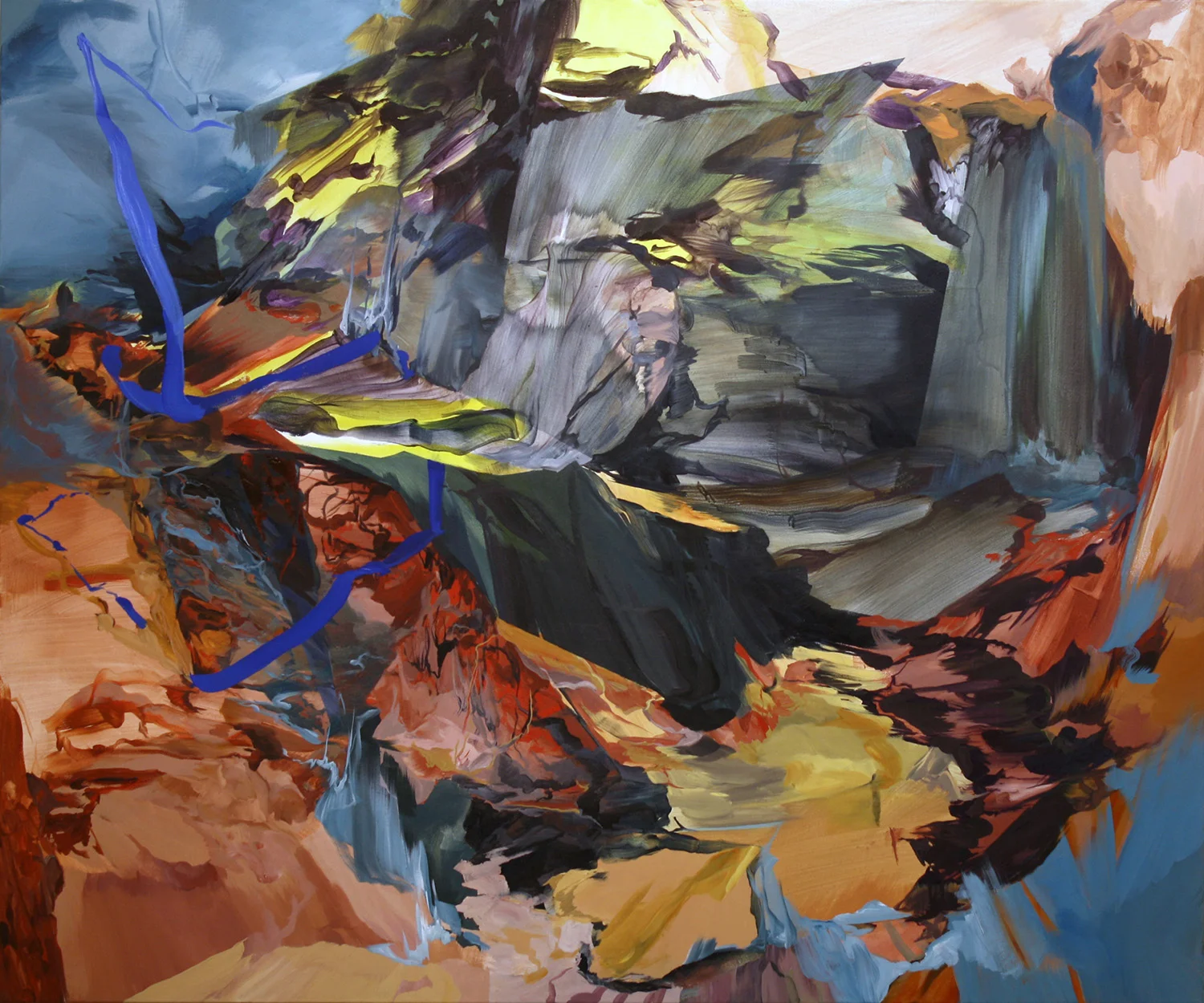 Landlock, 2010, 60x72 inches, acrylic on canvas