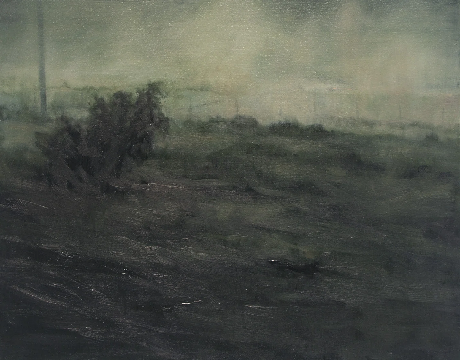 Purlple Fog, 2015, 22 x 28 inches, oil on canvas