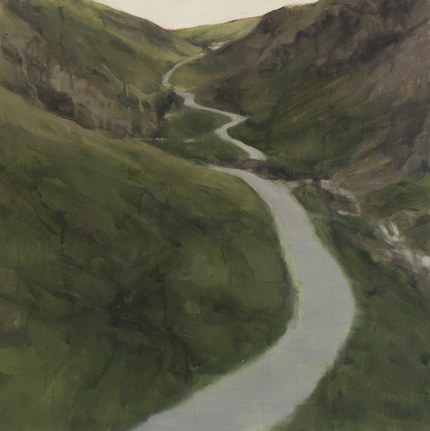 The Road, 2015, 20 x 20 inches, oil on canvas