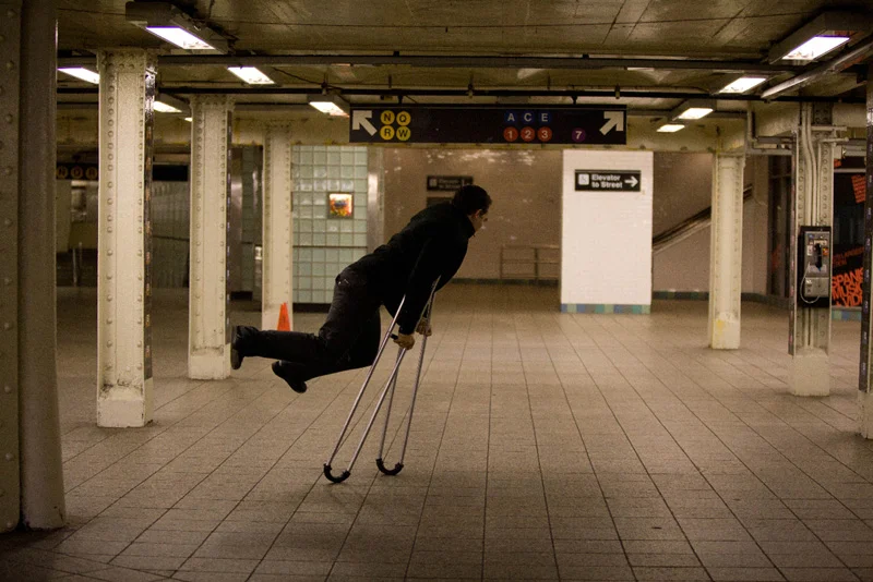 New York Underground Sequence, 2010, HD video, 16:9, colour, silent, performer: Bill Shannon, videography: Josh Raymond, edition 1/4