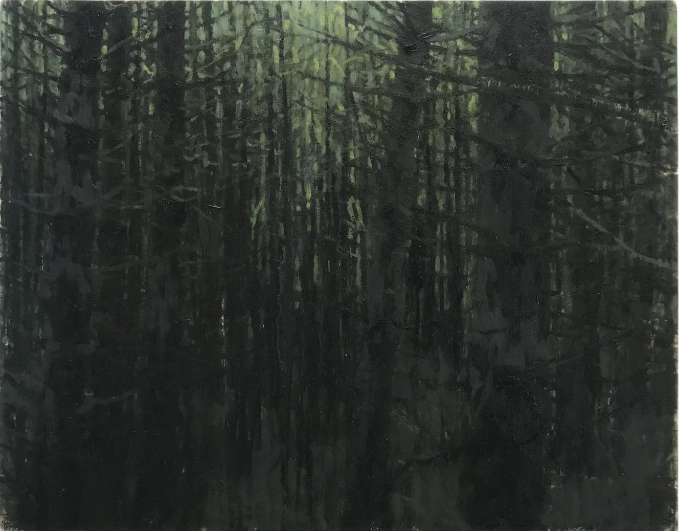 Dark is Dangerous, 2018, oil on canvas, 22x28 inches