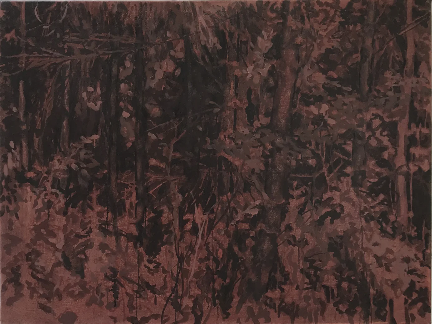 On the Edge of Vision, 2018, 30 x 40 inches, oil on canvas