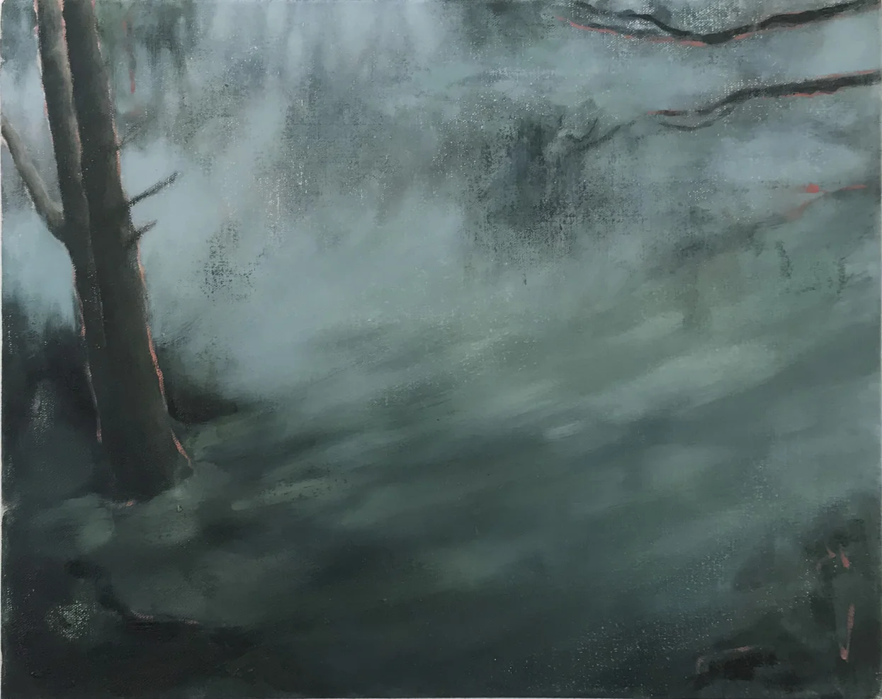 Stillness Holds, 2018, 16 x 20 inches, oil on canvas