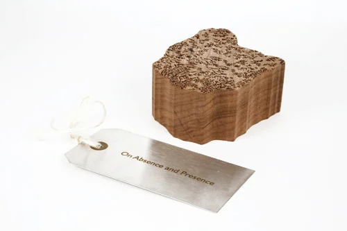 Cherrywood Fragment of Rubble with Metal Tag