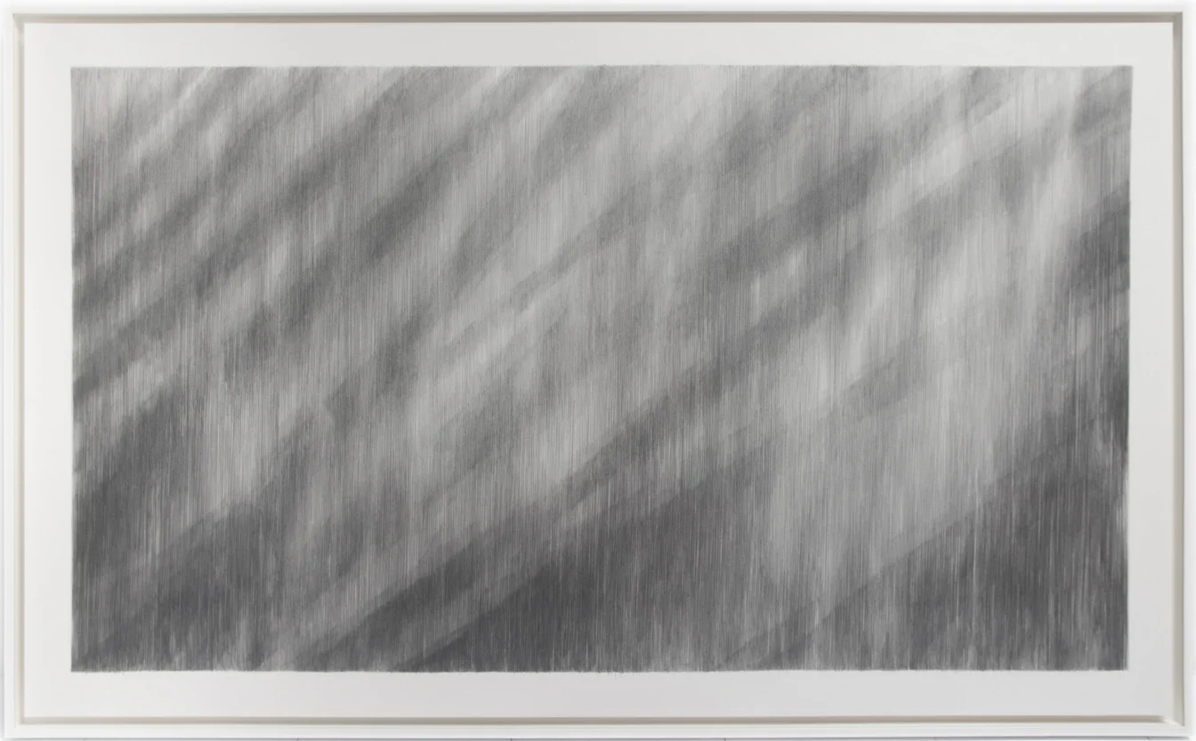 Aboutlessness , 2015, 41 x 66.5 inches, framed lead, paper
