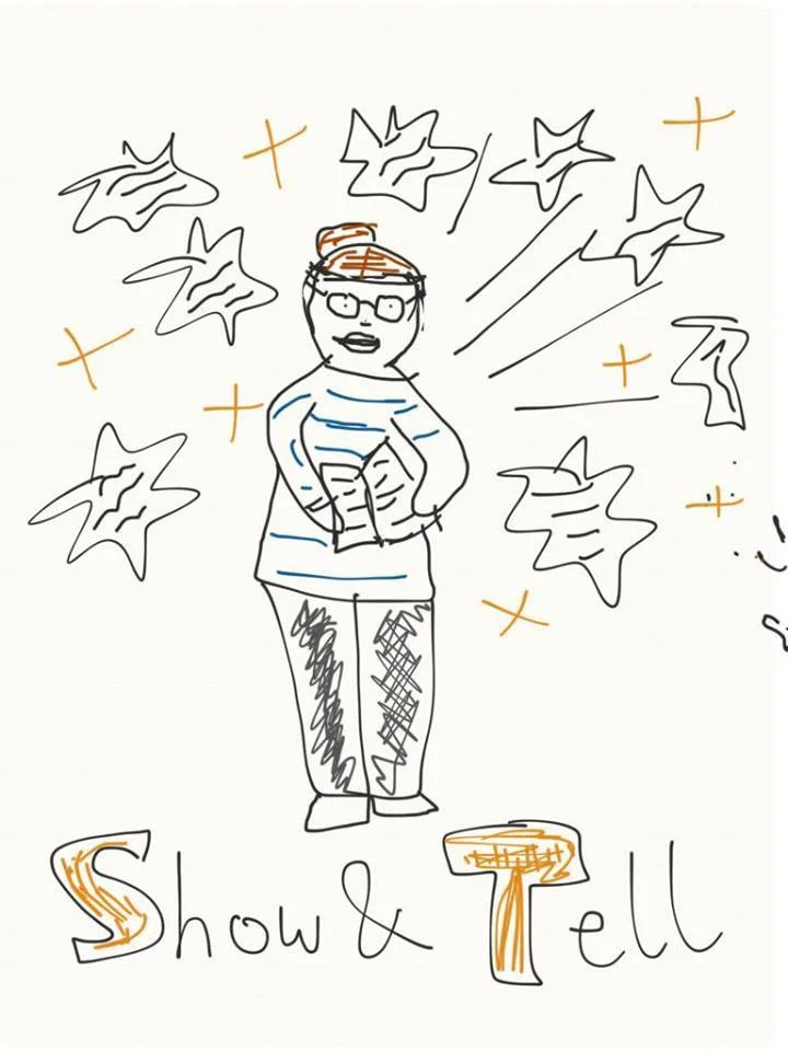 Show & Tell use some beautiful paint illustrations to publicise their shows. 