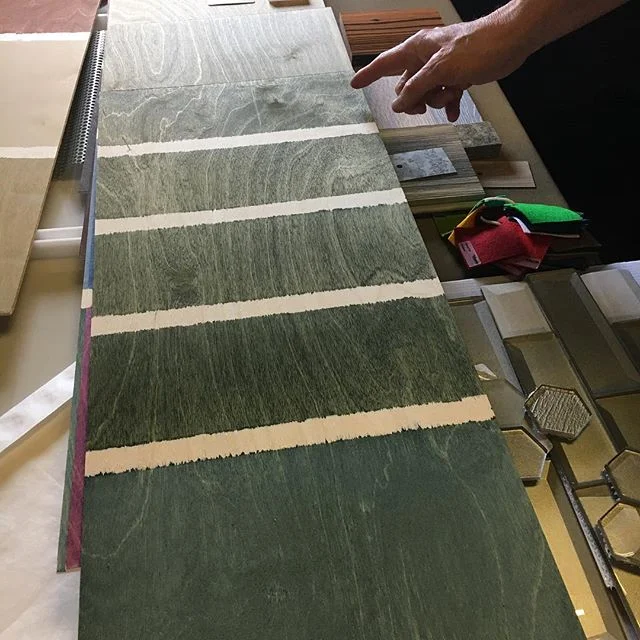 Today Heather and Peter are in the office experimenting with different wood stains and dyes!  It’s all about experimenting with different colors and textures to creat something special. 
______________________________
#texasarchitecture #texasarchitect #designinspo #interiordesign #designmatters #process
