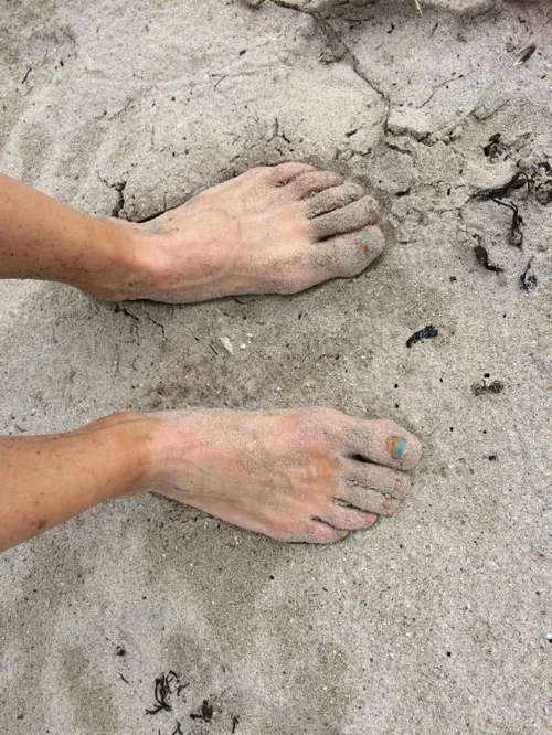 Magical to feel the sand and sea beneath my feet