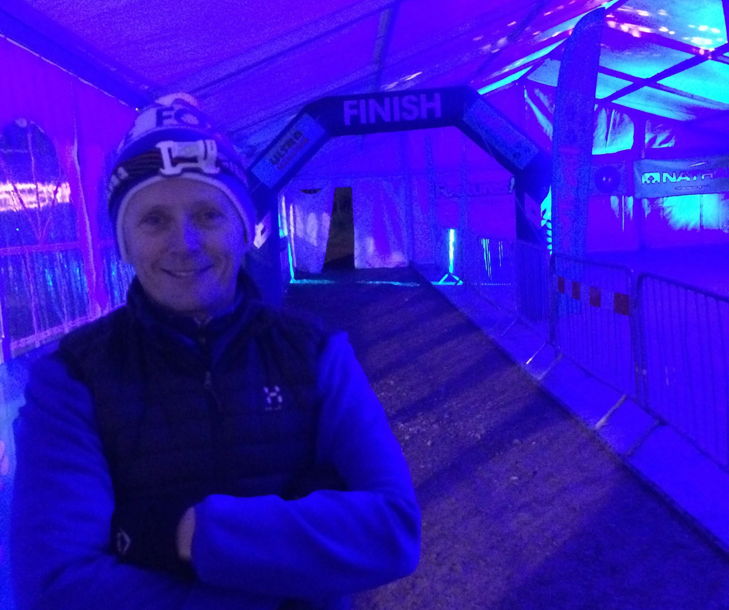 John Whittaker, (one of the race organisers) relaxing before the start