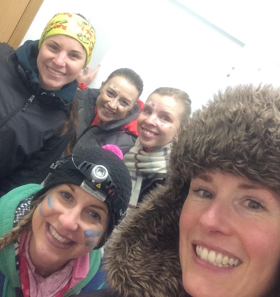 A cheeky wee selfie with Chiara, Julie, Kate and Nicola - some of the RF bitches