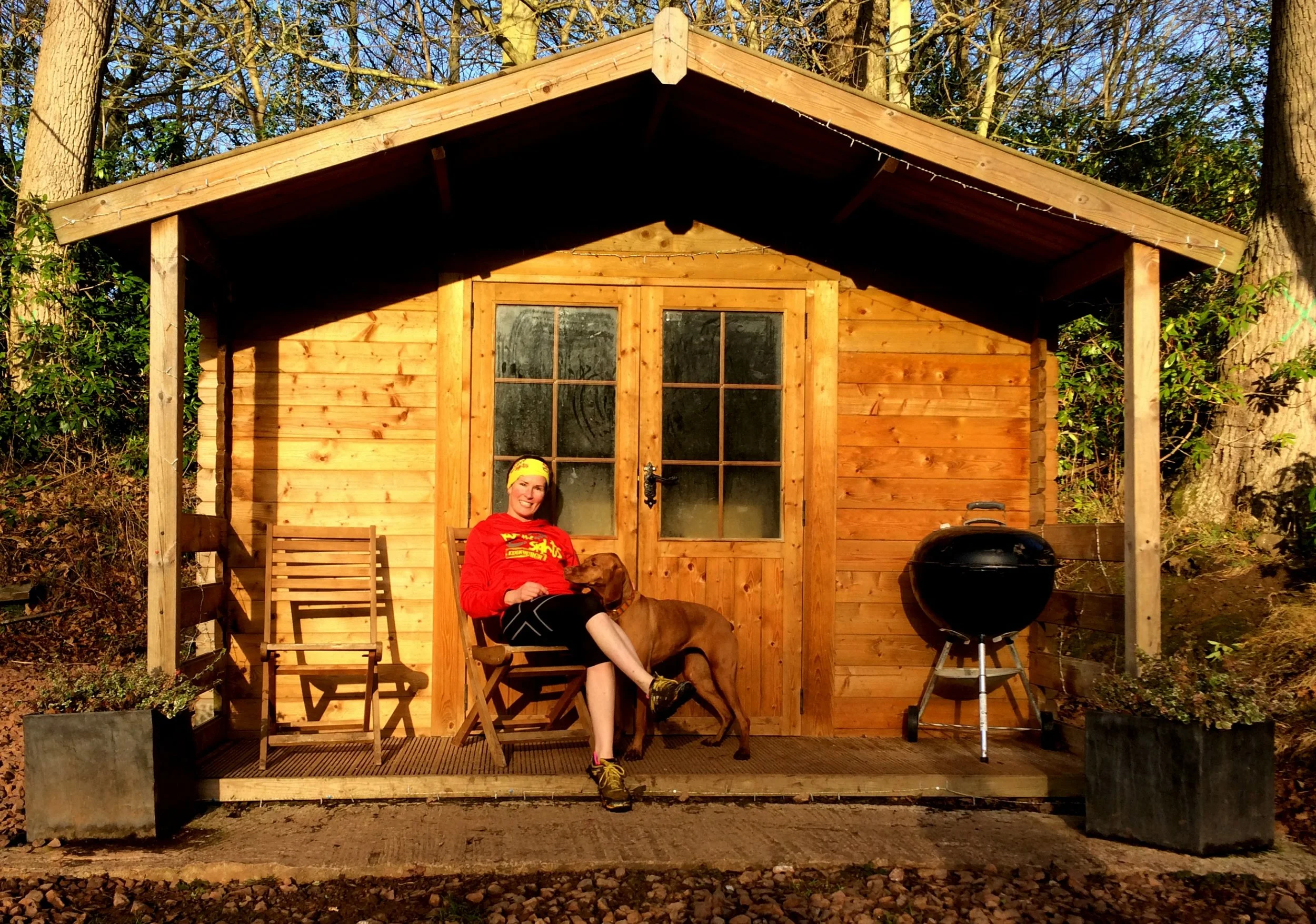 I clocked this beautiful fishing cabin during the race, I just had to return on my post race run and take in it's beauty 