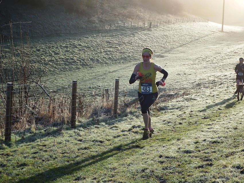Running on empty with the wonderful Zac Attack spurring me on - thank you Sandy Wallace for the pic! :-) 
