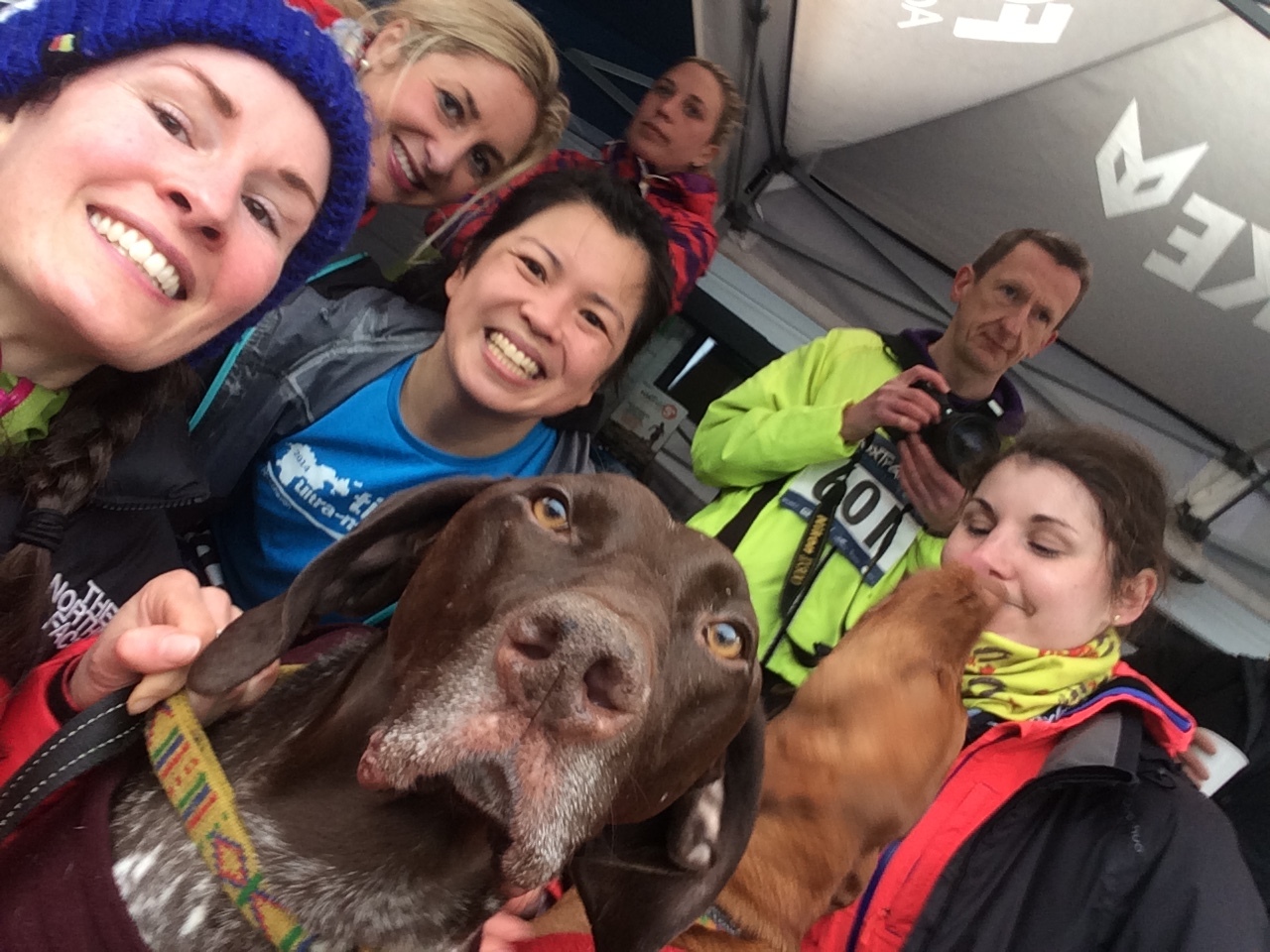The compulsory selfie with some amazing and inspirational souls (dogs included in that statement)