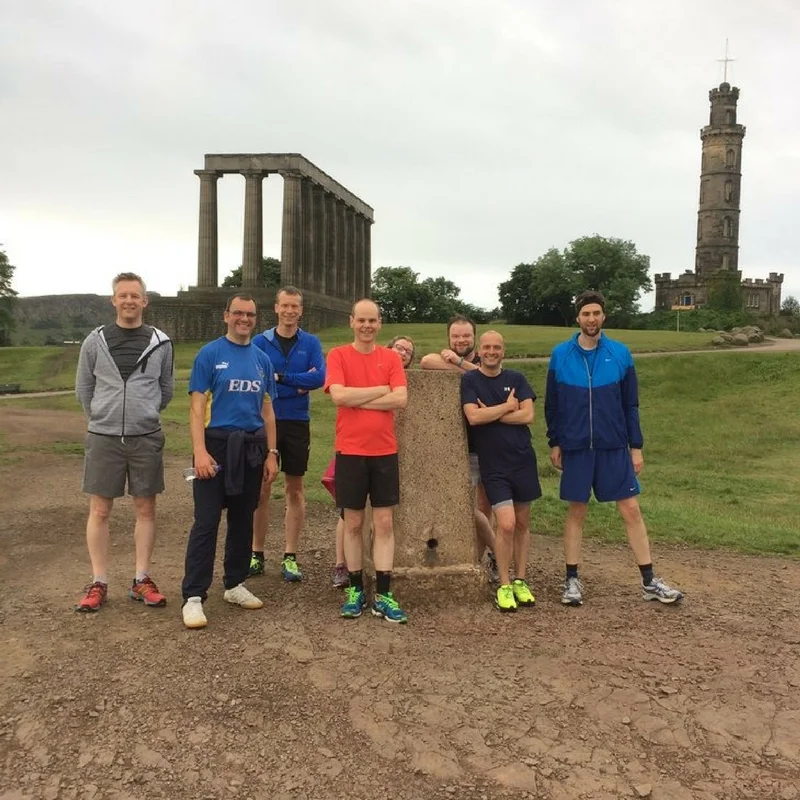 Delegates enjoying a running tour before their conference